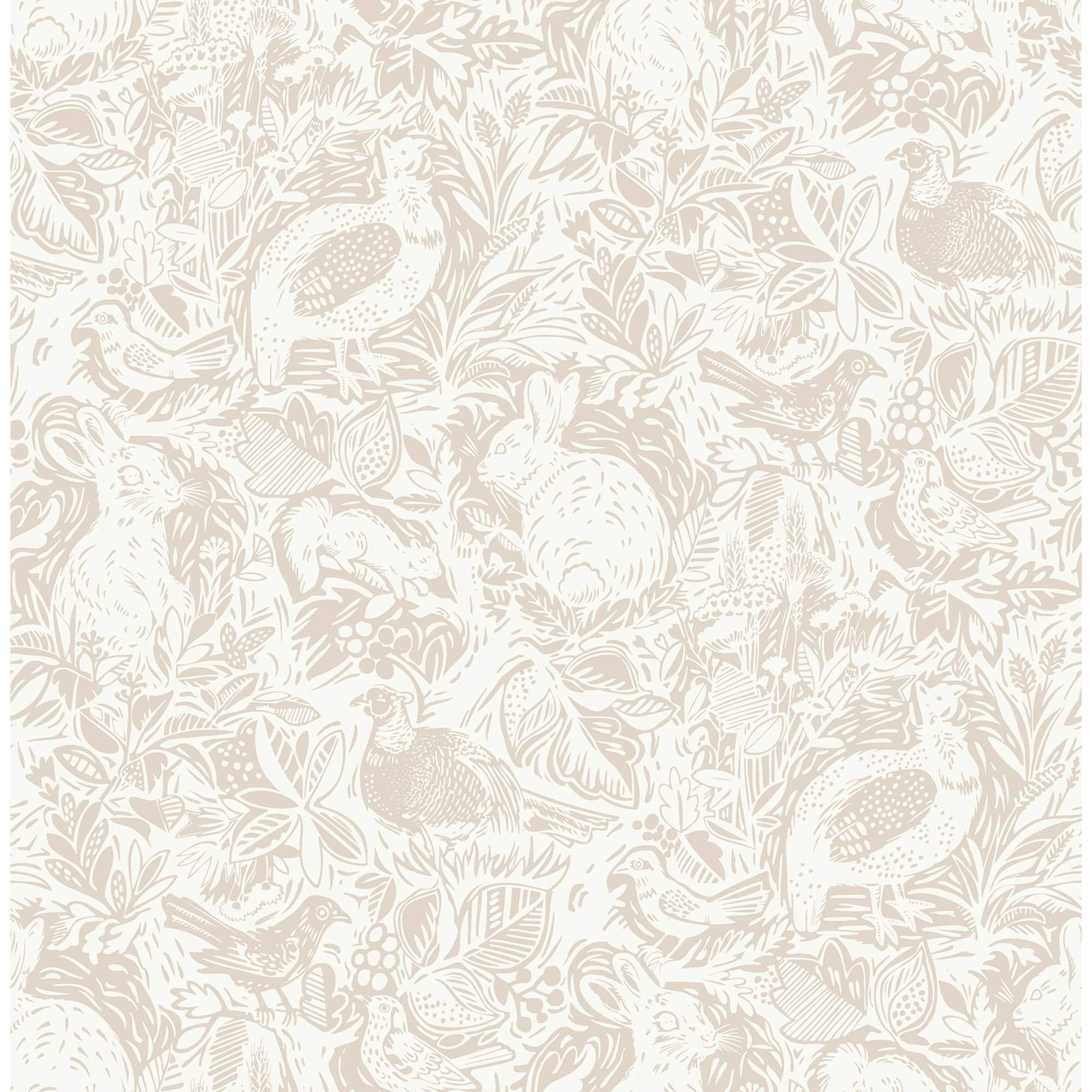 NuWallpaper Cream Terrene Peel & Stick Wallpaper